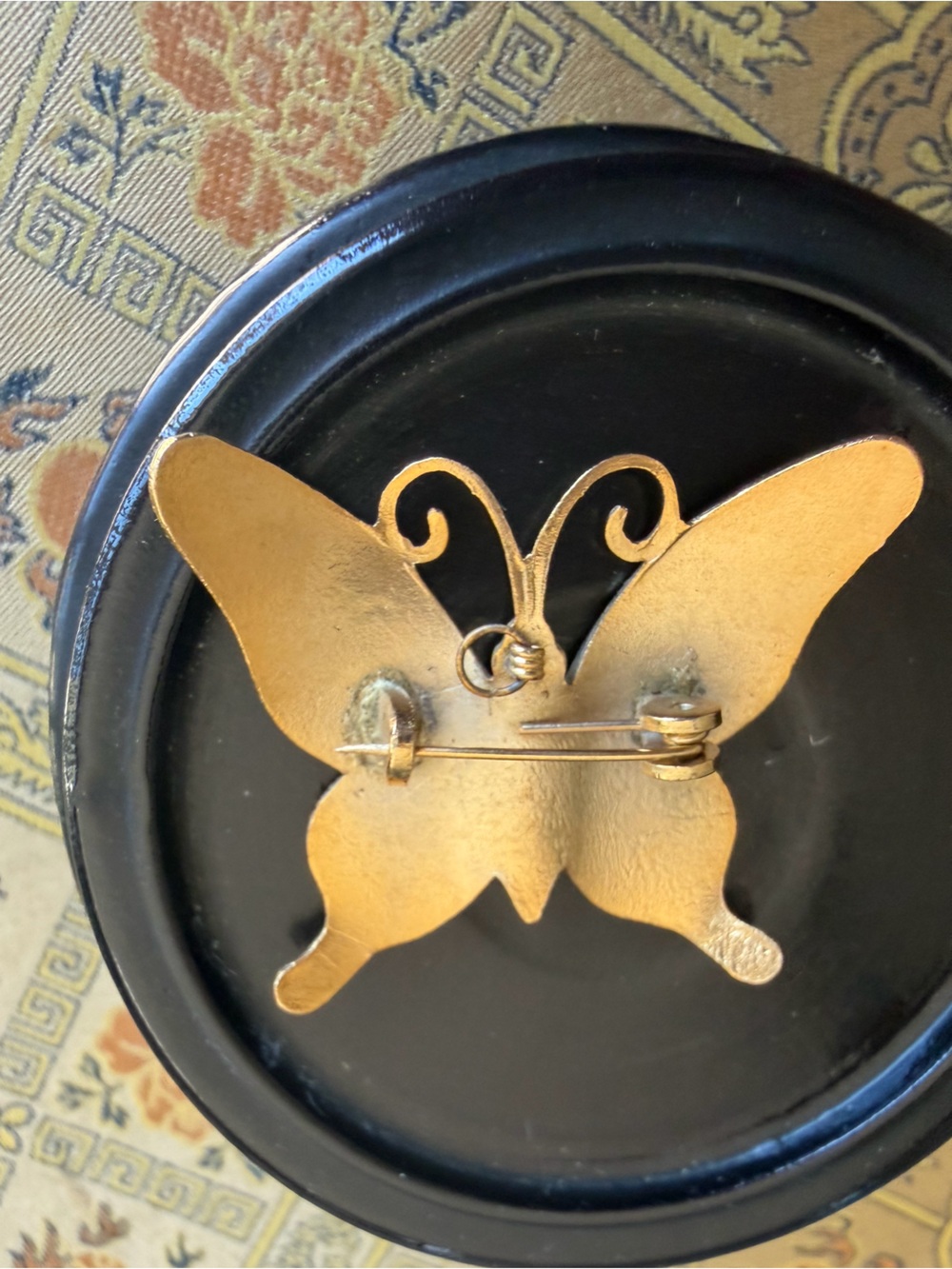 Vintage Cloisonné Butterfly Brooch & Pendant - Picture 3 of 3